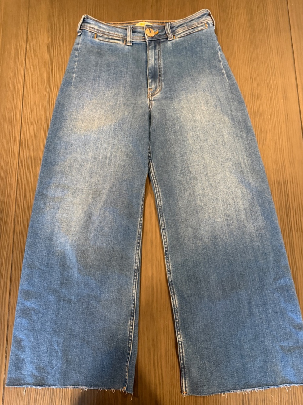 Maeve by Anthropologie Blue Wide-Leg Jeans